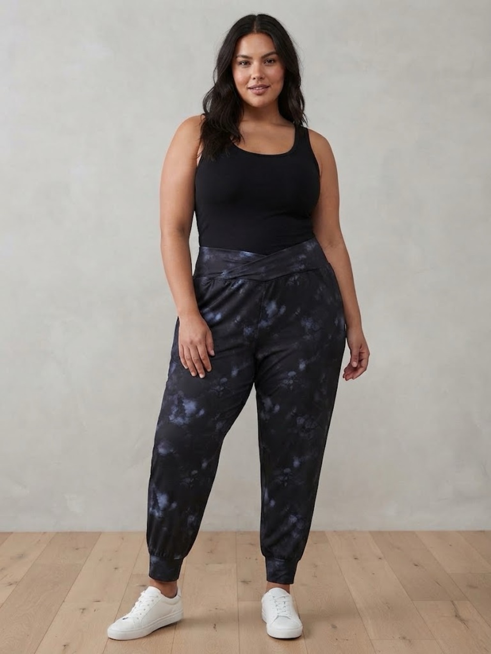 Old Navy Black Tie-Dye Plus-Size Jogger Pants